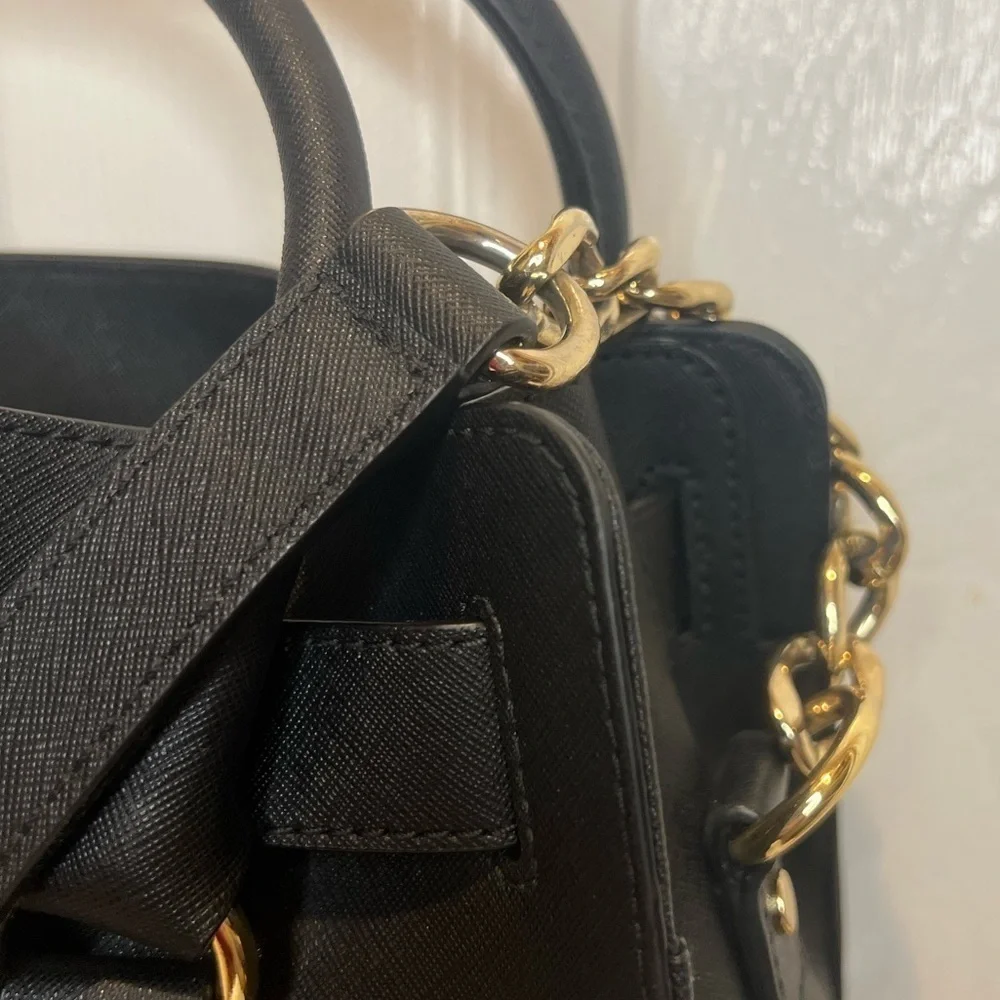 MICHAEL KORS HAMILTON LEATHER SATCHEL - Picture 10 of 15